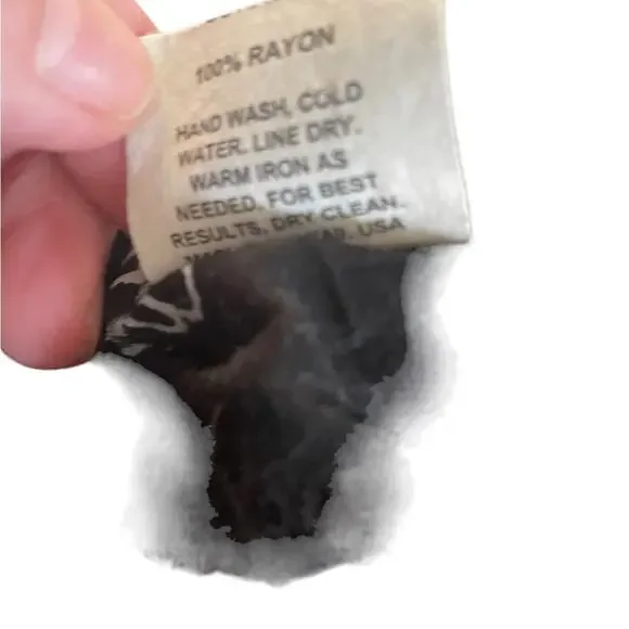 Vintage Jams World Asymmetric Dress Womens XS Black Floral Spaghetti Strap Midi - Picture 6 of 11